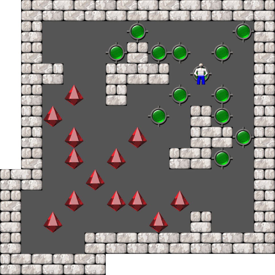 Sokoban Magic Pearls level 81